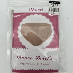 iMucci Dance Briefs Professional Anti-Slip Adult‎ Size XS Nude 8C15.